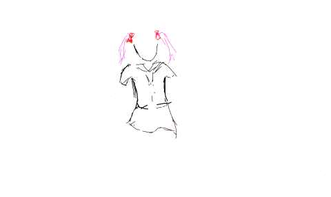 粉毛双马尾红蝴蝶结水手服 by KIZUNAMSK 2026/5/24
